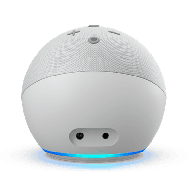 Amazon Echo Dot (4. Generation) mit Uhr weiß